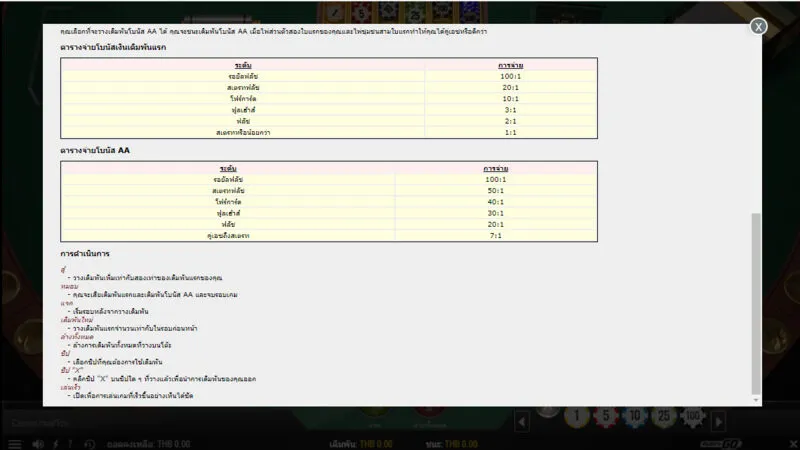 หมายเหตุเมื่อเล่นเกม Casino Hold'em Soibet