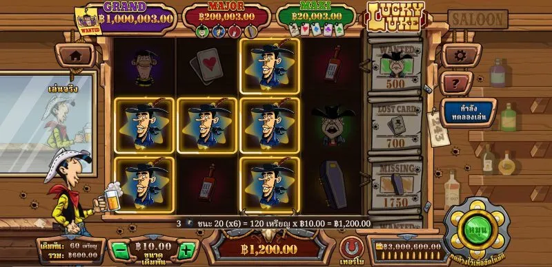 ภาพรวมของเกม Lucky Luke Soibet 